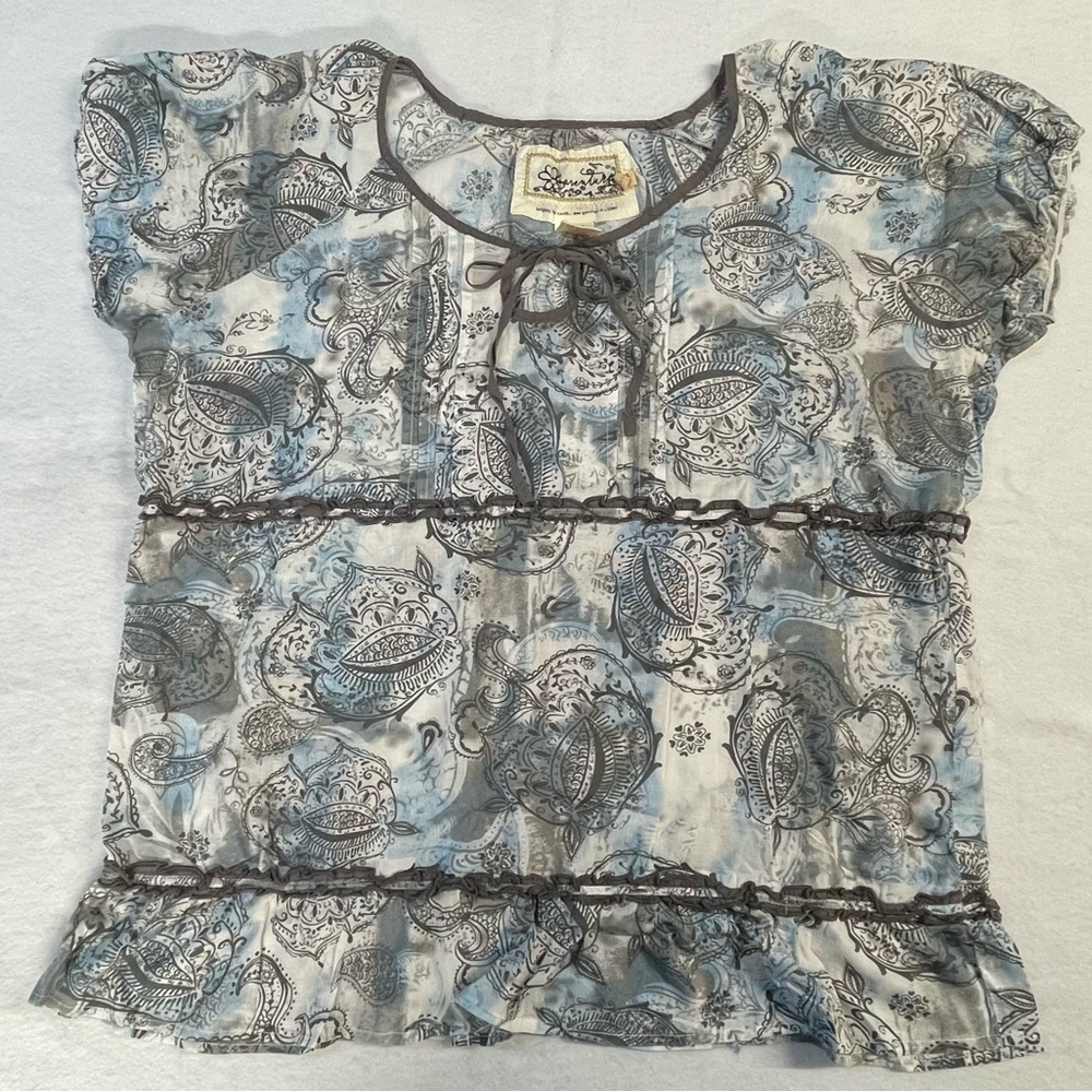 Aventura short sleeve blouse
